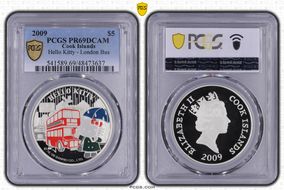 2009 $5 Hello Kitty - London Bus PR69DCAM