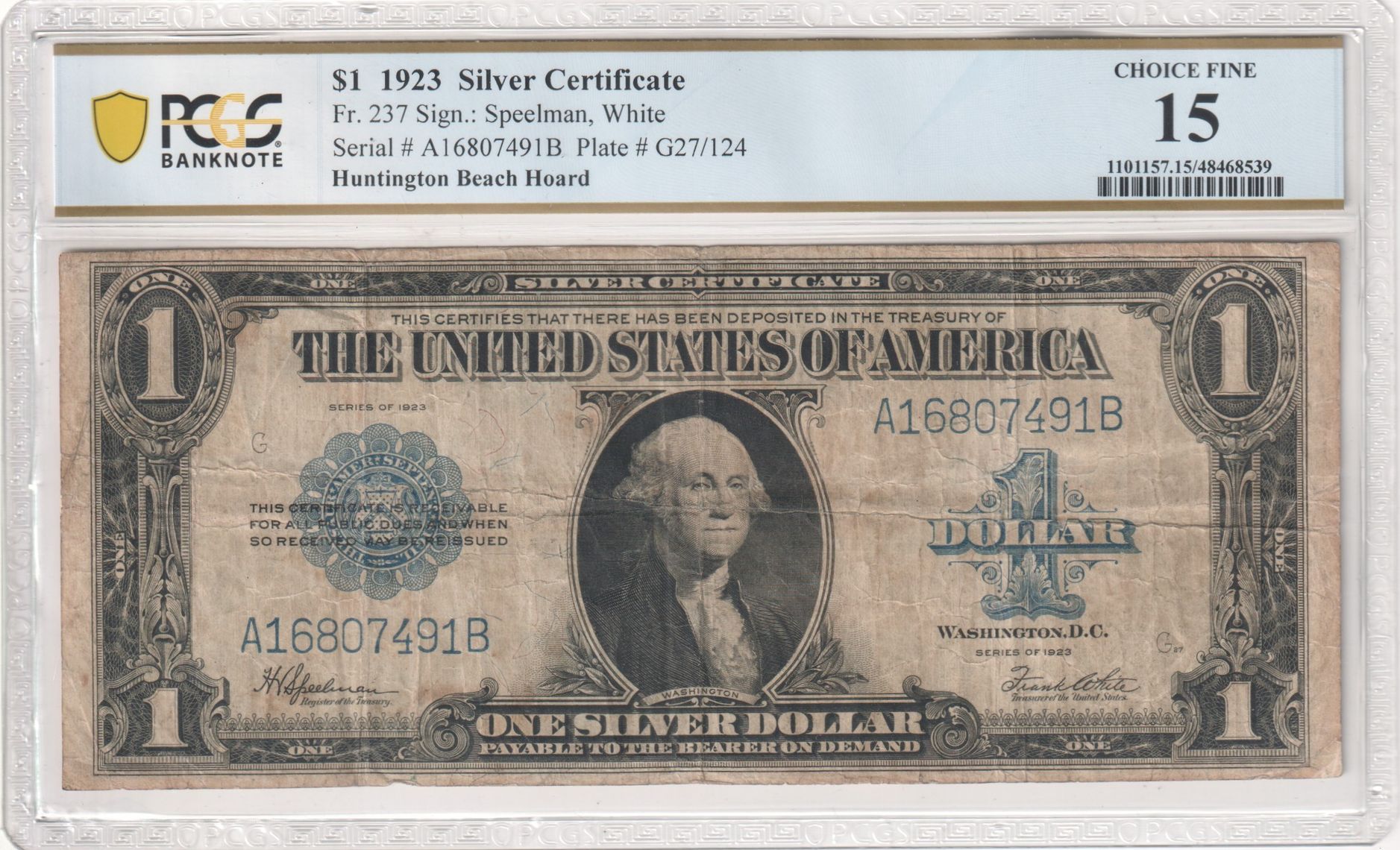 PCGS Certificate Verification Banknote Details For Cert #48468539