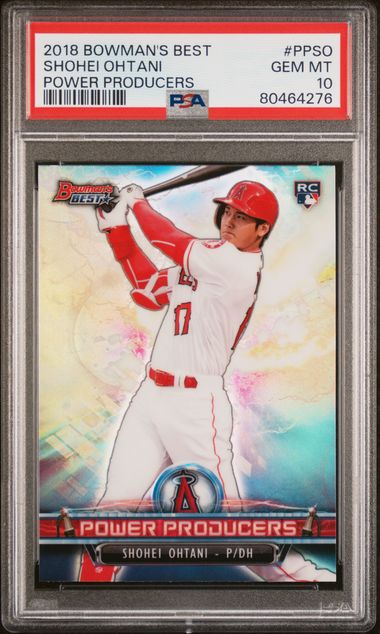 2018 Bowman BOWMAN'S BEST POWER PRODUCERS POWER PRODUCERS #PPSO Shohei Ohtani front