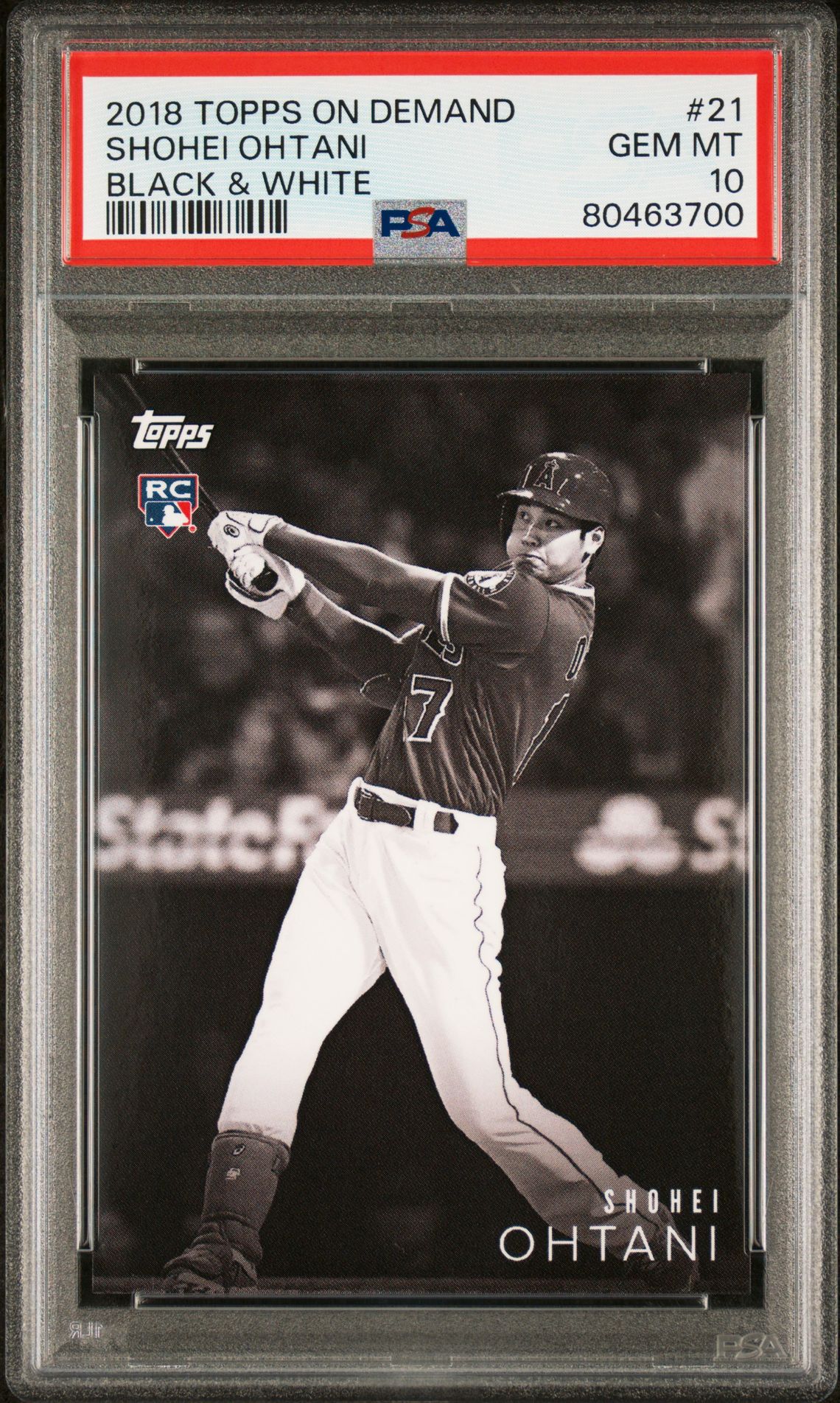 2018 Topps TOPPS ON DEMAND BLACK & WHITE #21 Shohei Ohtani front