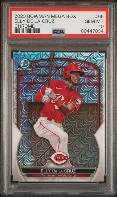 2023 Bowman Mega Box Chrome #65 Elly De La Cruz PSA 10 on Goldin