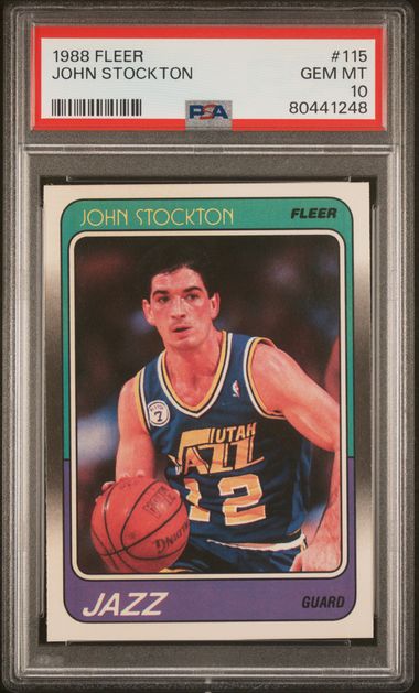 1988 Fleer #115 John Stockton front