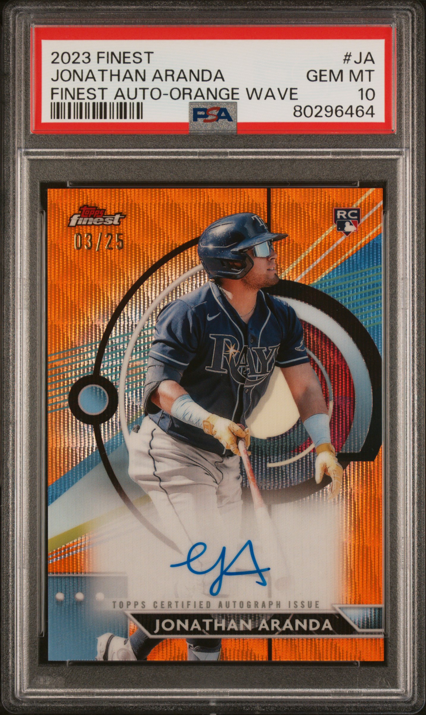 Jonathan Aranda 2023 Topps Finest Finest Autographs