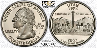 2007-S 25C Utah PR70DCAM