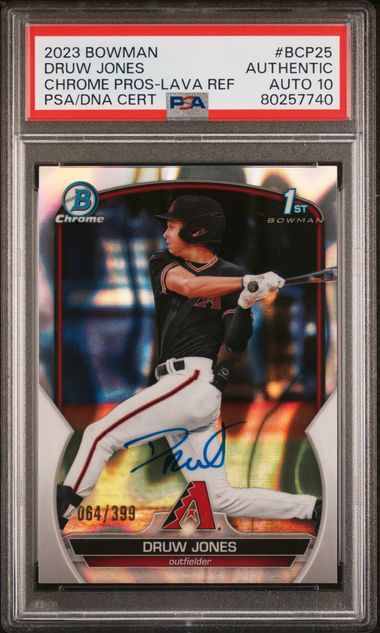 2023 Bowman Bowman Chrome Refractor #BCP25 Druw Jones front