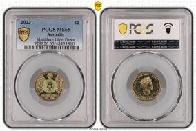 2023 $2 Matildas - Light Green Colorized MS65