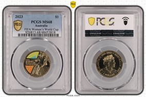 2023 $1 FIFA Women’s World Cup Colorized MS68