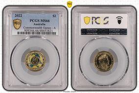 2022 $2 Commonwealth Games - A Colorized MS66