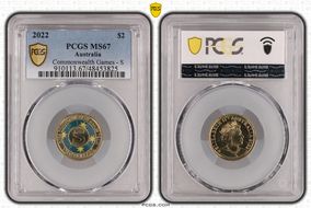 2022 $2 Commonwealth Games - S Colorized MS67