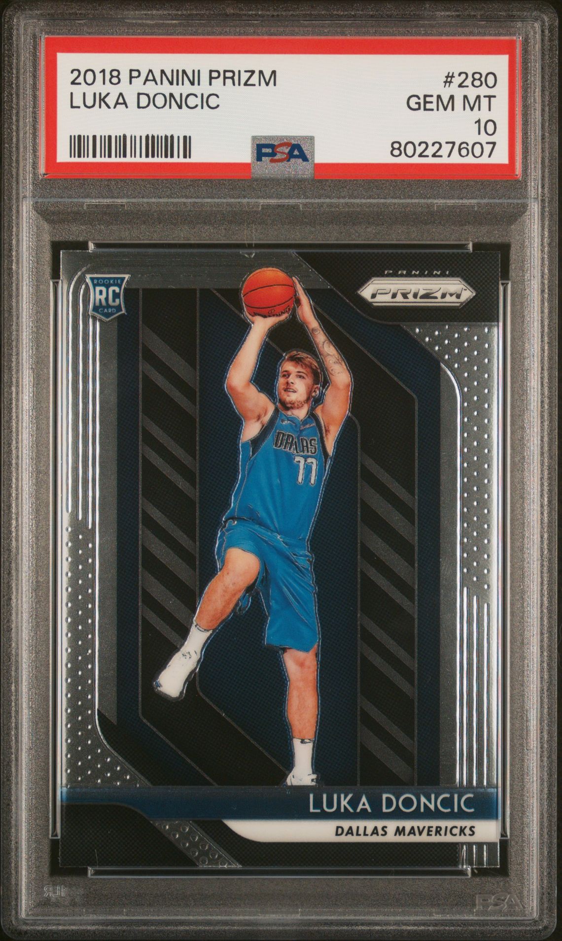 2018 Panini Prizm Luka Doncic #280 Gem Mt 10 front