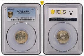 1918-S 20C MS64