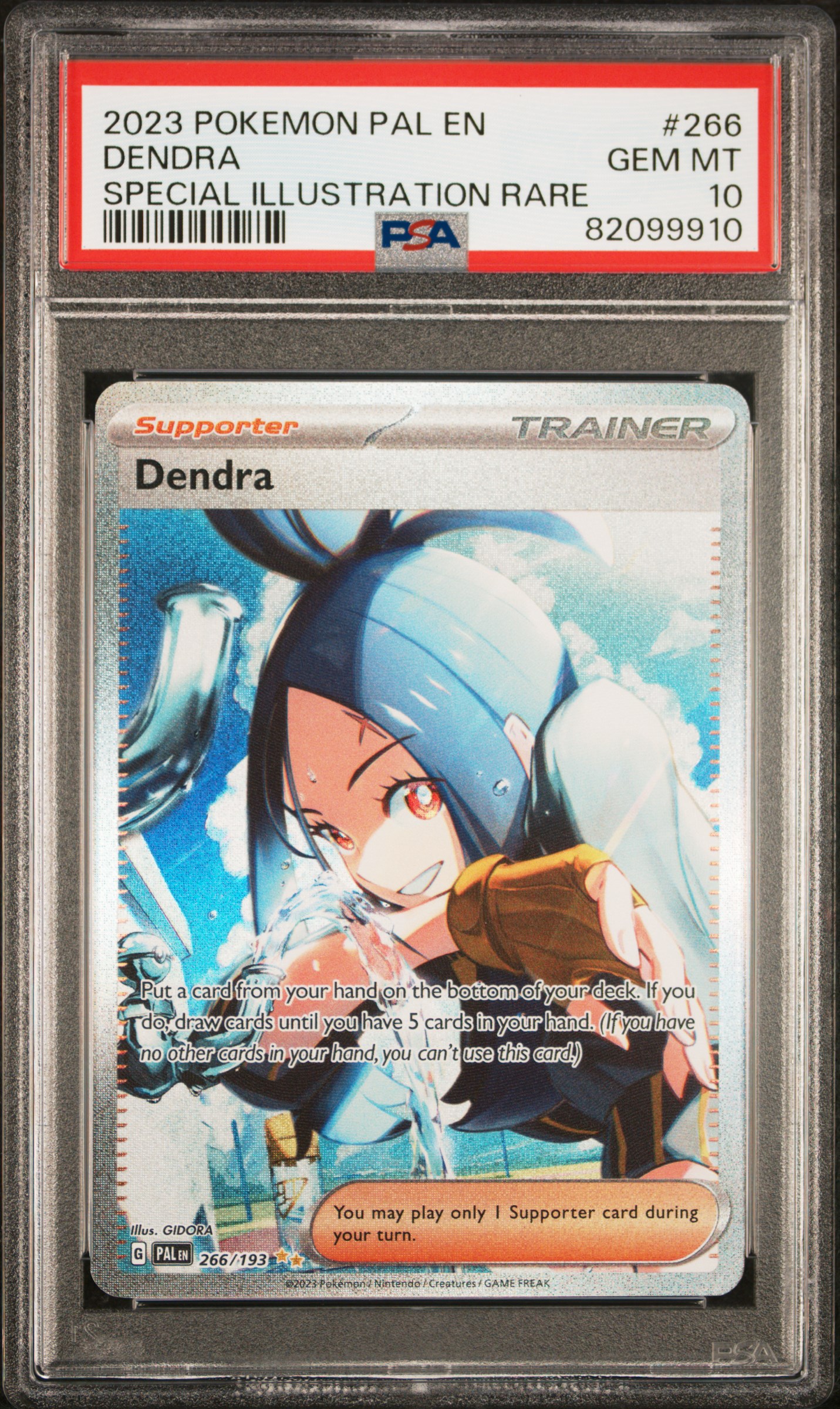 2023 Pokemon Pal En-Paldea Evolved Dendra #266 (Special Illustration Rare) Gem Mt 10 front