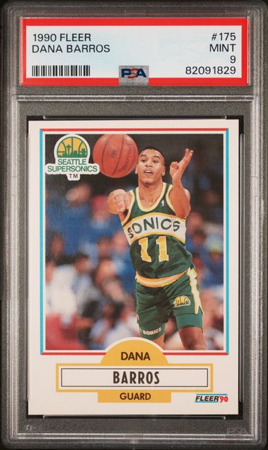 1990 Fleer #175 Dana Barros front