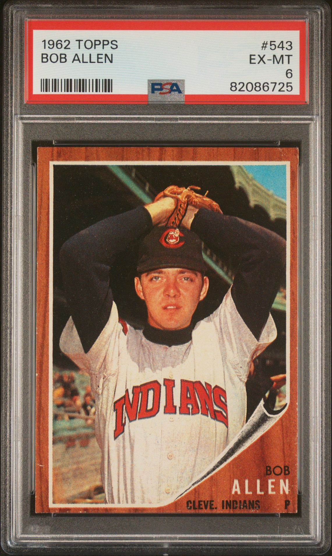 1962 Topps Bob Allen #543 Ex-Mt 6 front