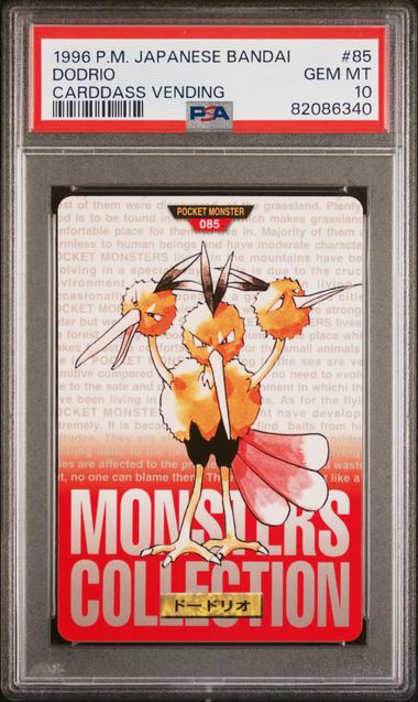 Dodrio card PSA 10, cert 82086340