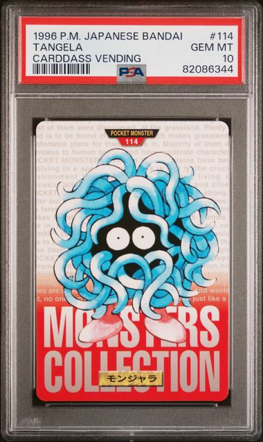 Tangela card PSA 10, cert 82086344