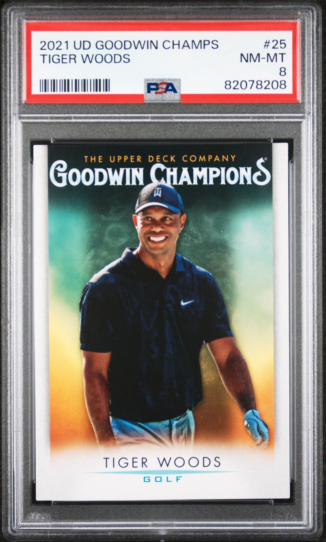 2021 Upper Deck Goodwin Champions Tiger Woods #25 Nm-Mt 8 front