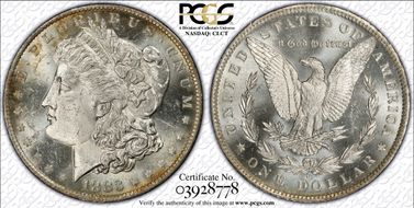 1883-O $1 MS62