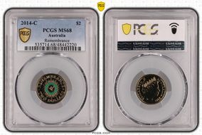 2014-C $2 Remembrance Colorized MS68