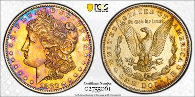 1880 $1 PR58
