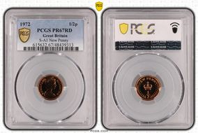1972 1/2p S-A1 New Penny PR67RD