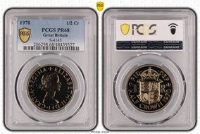 1970 1/2 Cr S-4145 PR68