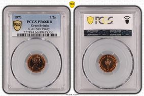 1971 1/2p S-A1 New Penny PR66RD