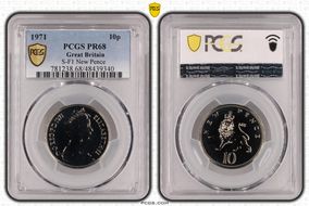 1971 10p S-F1 New Pence PR68