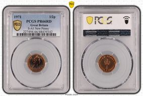 1971 1/2p S-A1 New Penny PR66RD