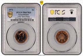 1971 1p S-B1 New Penny PR67RD