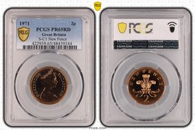 1971 2p S-C1 New Pence PR65RD
