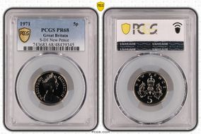 1971 5p S-D1 New Pence PR68