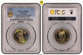 2022 $1 Commonwealth Games Birmingham Al-Br MS67