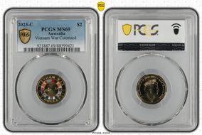 2023-C $2 Vietnam War Colorized MS69