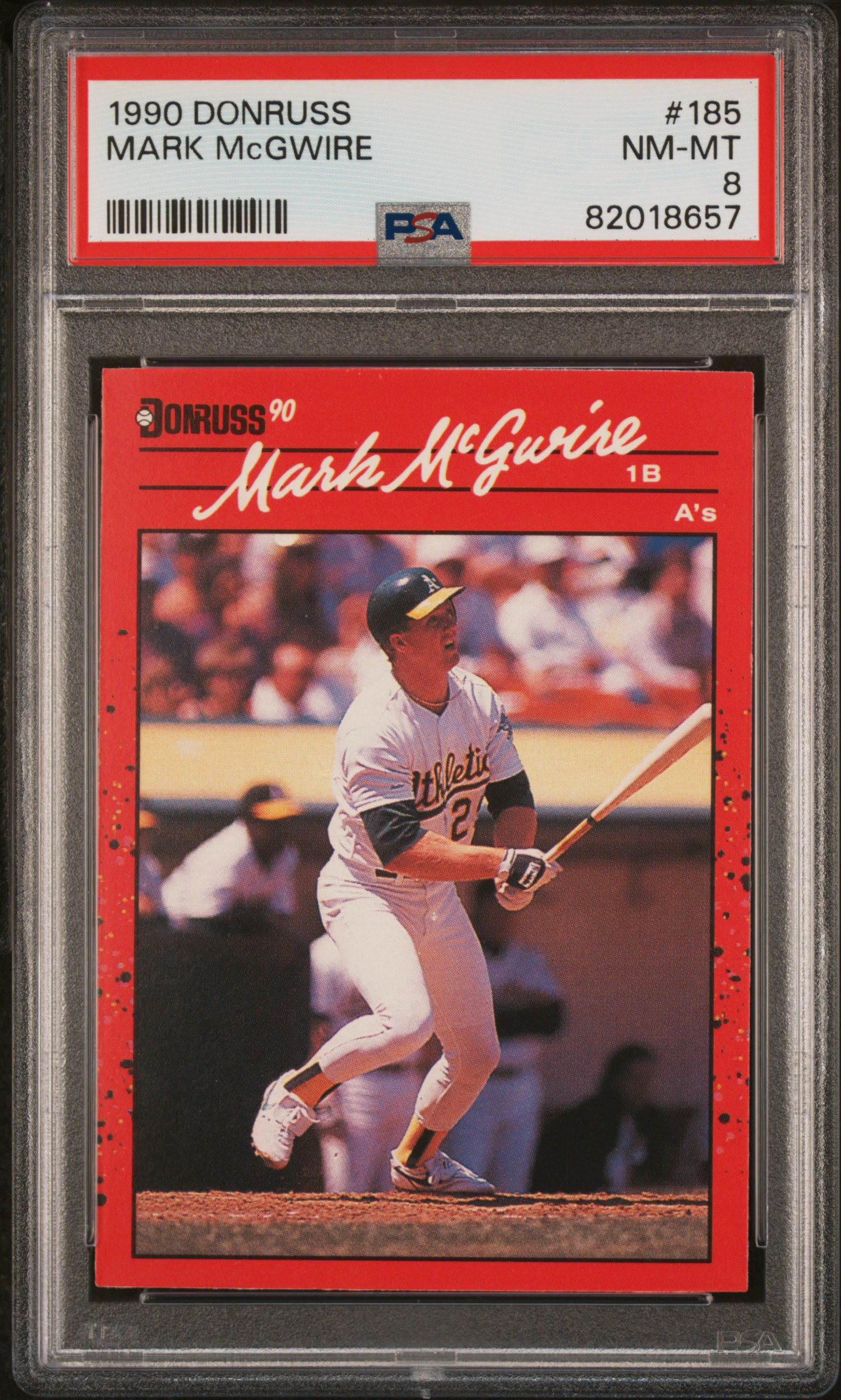 1990 DONRUSS #185 MARK McGWIRE