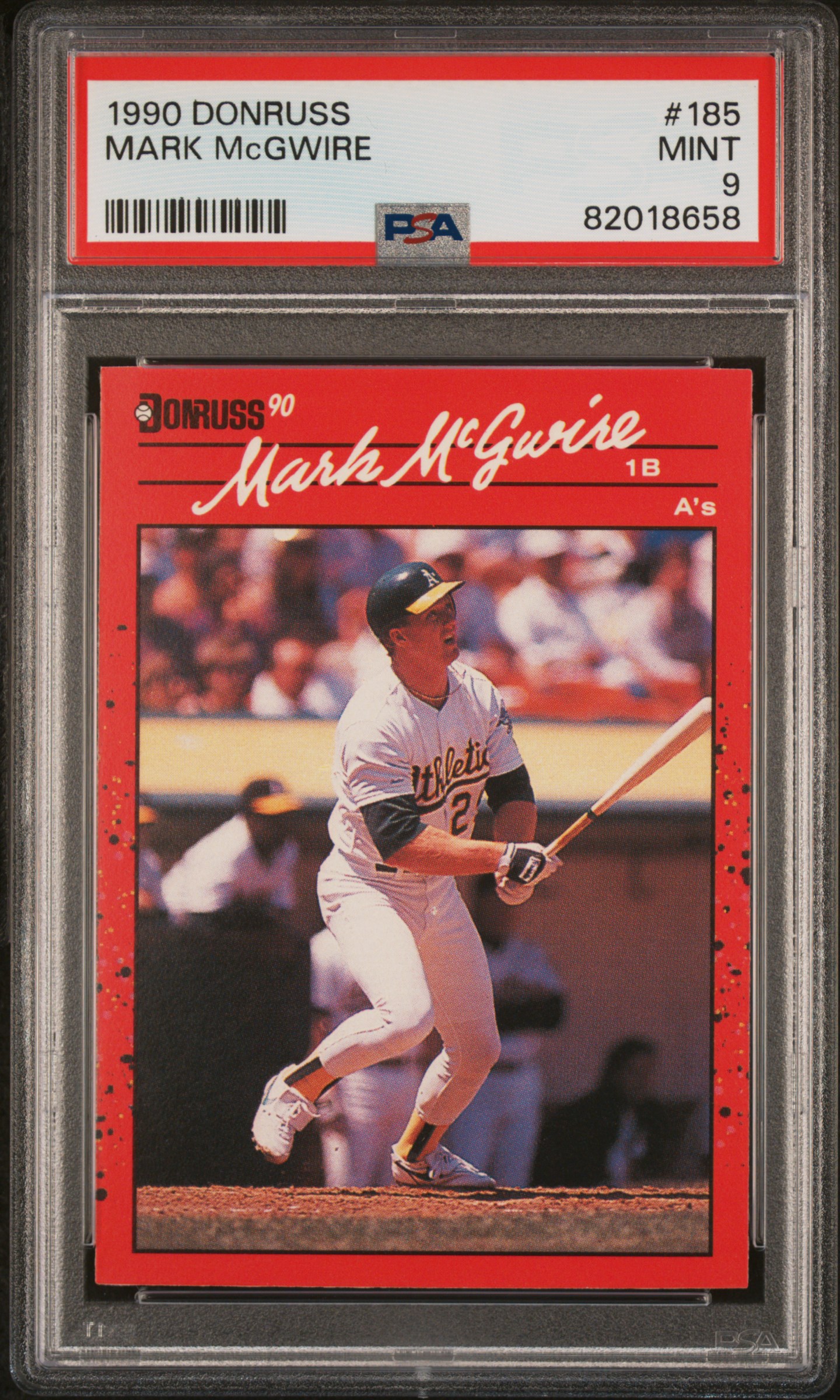 1990 DONRUSS #185 MARK McGWIRE