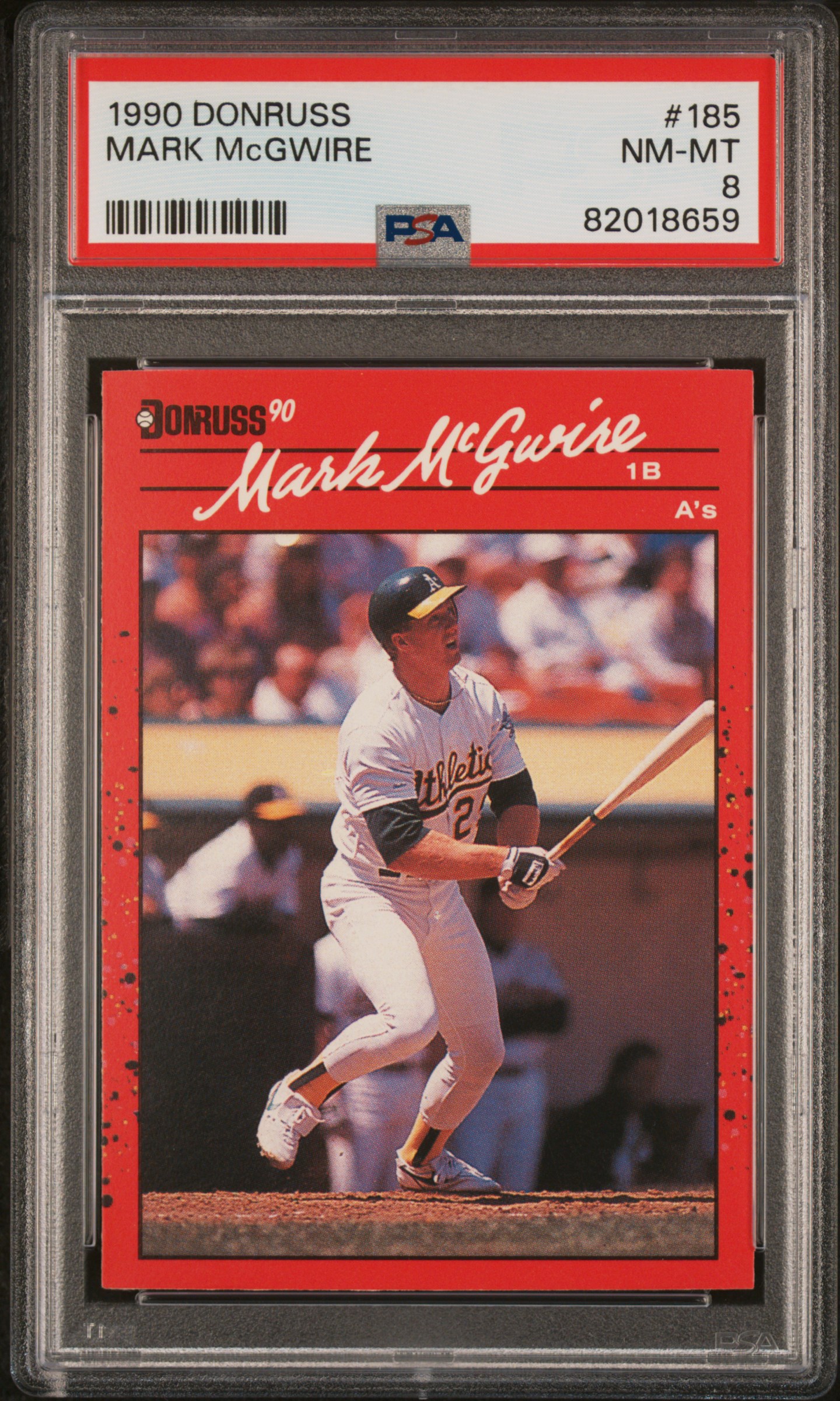 1990 DONRUSS #185 MARK McGWIRE