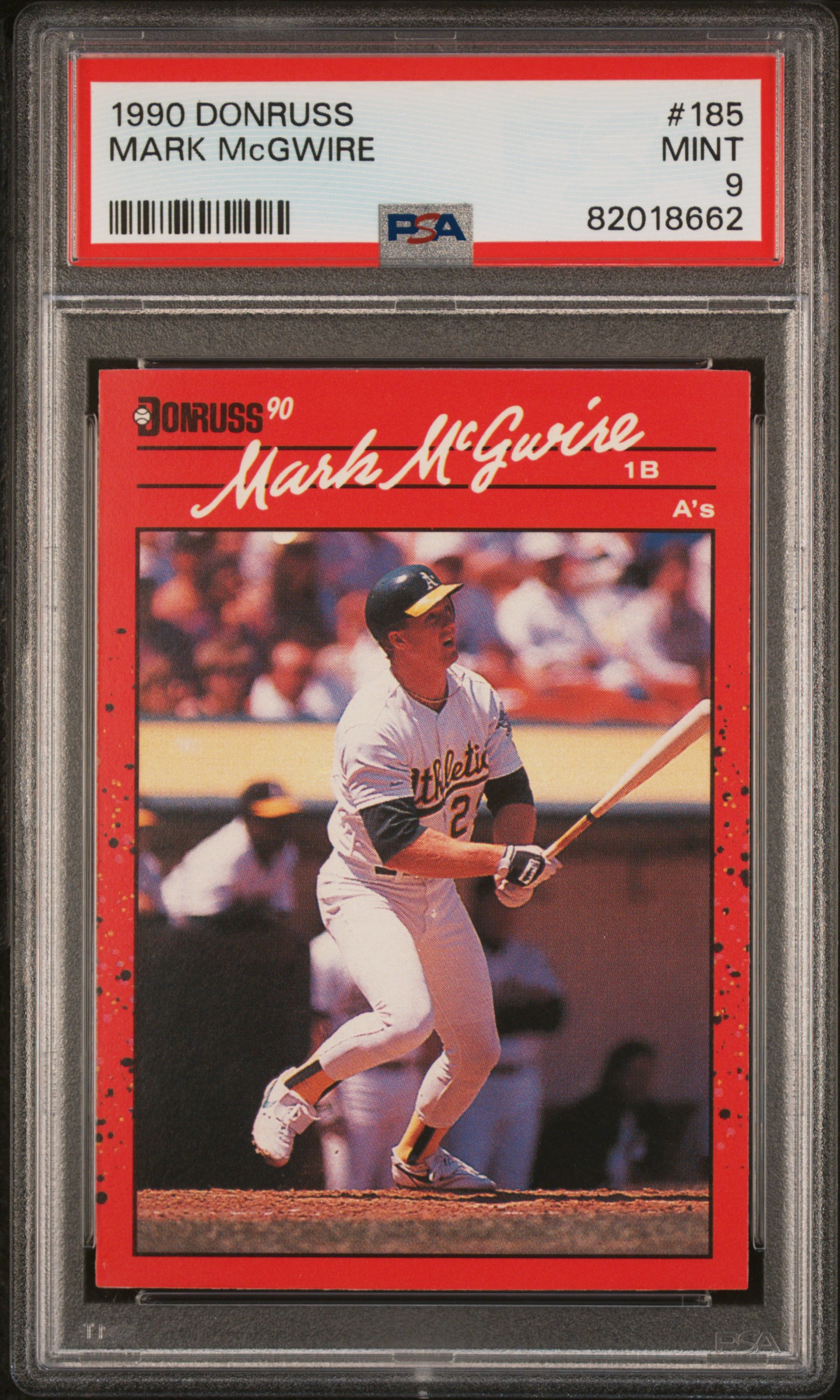 1990 DONRUSS #185 MARK McGWIRE