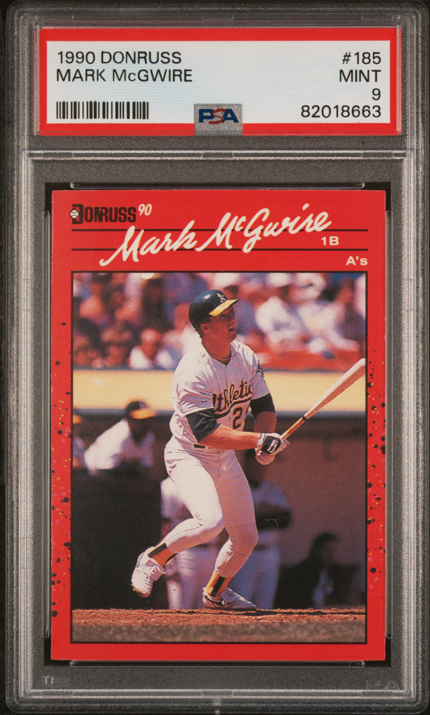 1990 DONRUSS #185 MARK McGWIRE