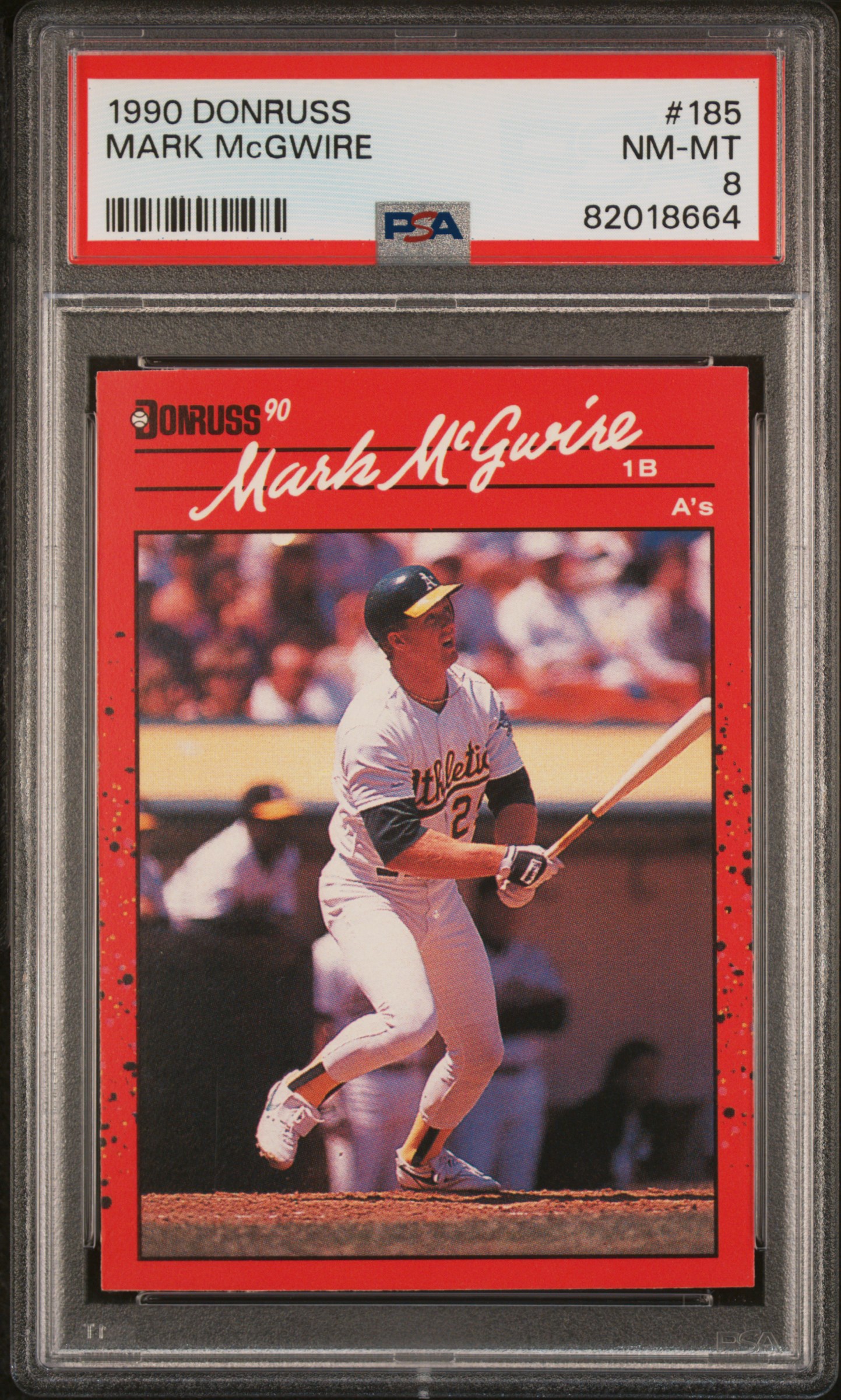 1990 DONRUSS #185 MARK McGWIRE