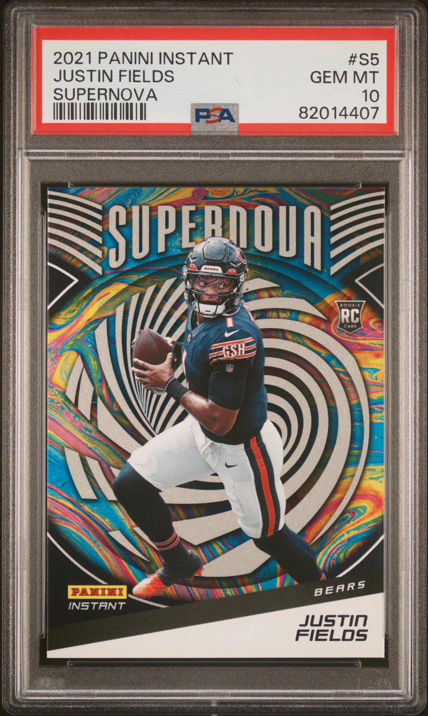 2021 PANINI INSTANT SUPERNOVA #S5 JUSTIN FIELDS SUPERNOVA