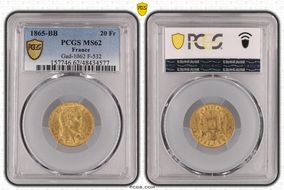 1865-BB 20 Fr Gad-1062 F-532 MS62