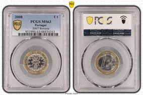 2008 € 1 2007 Reverse MS63