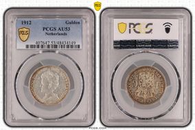 1912 Gulden AU53