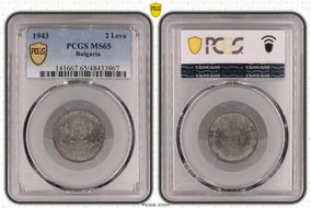 1943 2 Leva KM-49 MS65