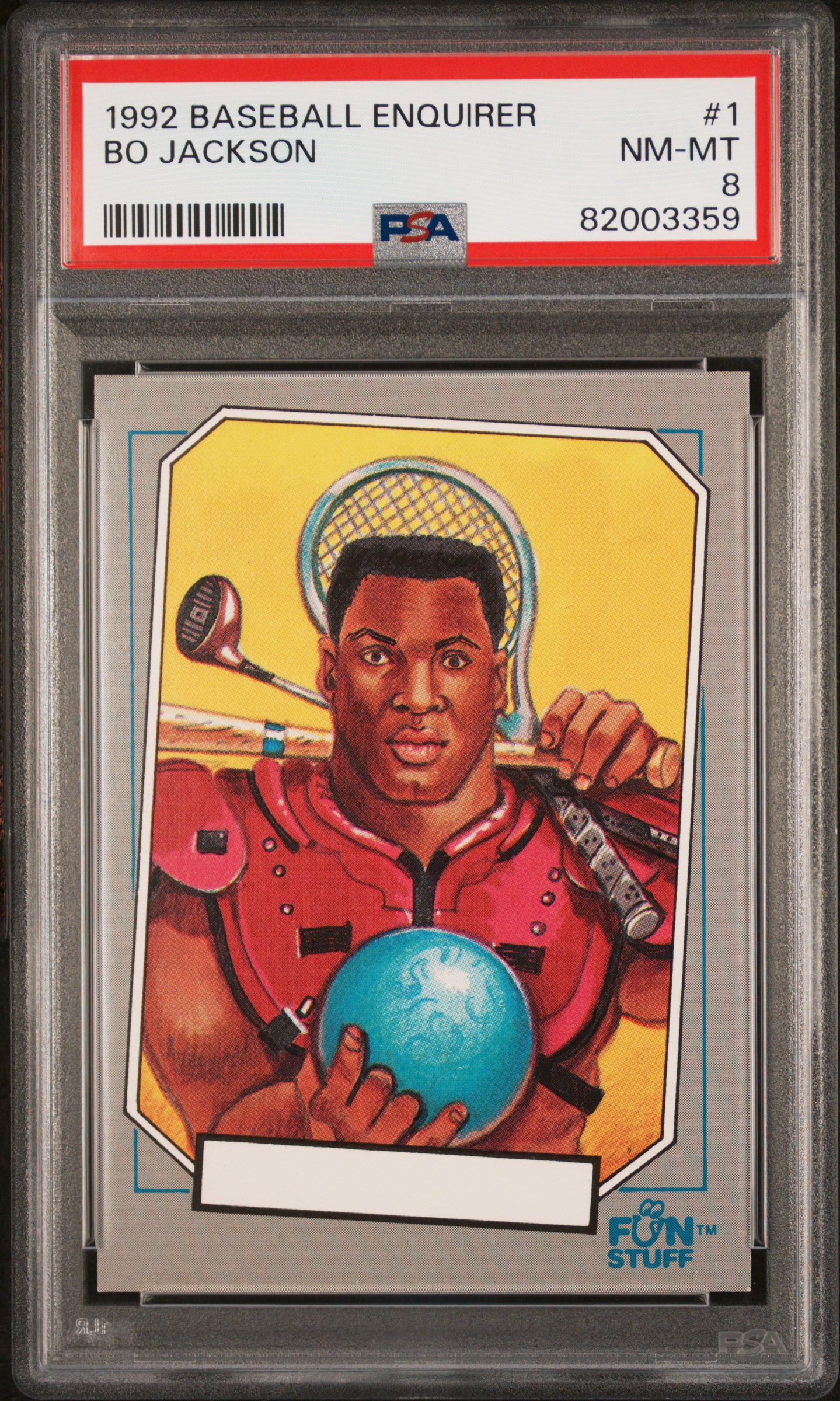 1992 THE BASEBALL ENQUIRER #1 BO JACKSON