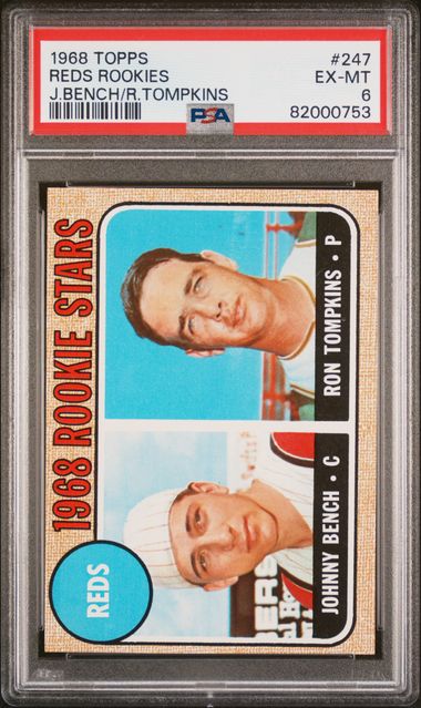 Johnny Bench RC 1968 Topps PSA 6