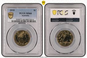 2010 $1 MS66