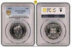 2020 50C 6th Portrait MS68