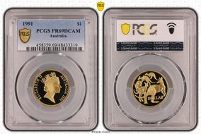1991 $1 PR69DCAM